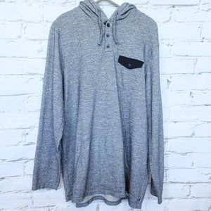 Firefly Space Dye Gray Pullover Hoodie